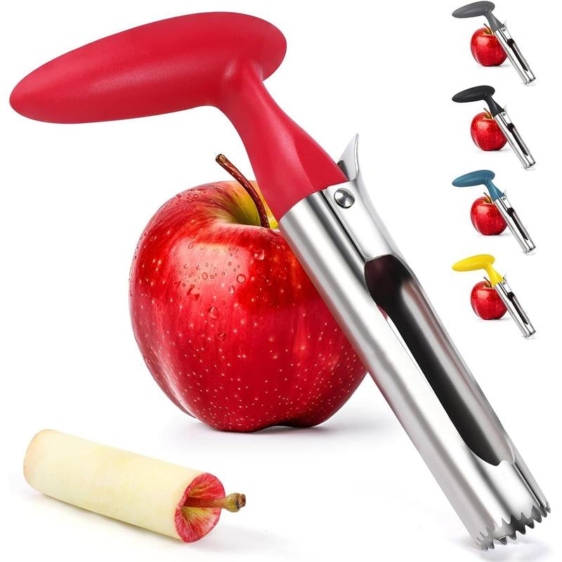 Apple Premium Core Tool - Easy to Use and Clean - Sturdy Stainless Steel Core Remover with Sharp Serrated Blades for Apple and Pear Fruit