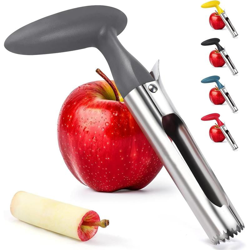 Apple Premium Core Tool - Easy to Use and Clean - Sturdy Stainless Steel Core Remover with Sharp Serrated Blades for Apple and Pear Fruit