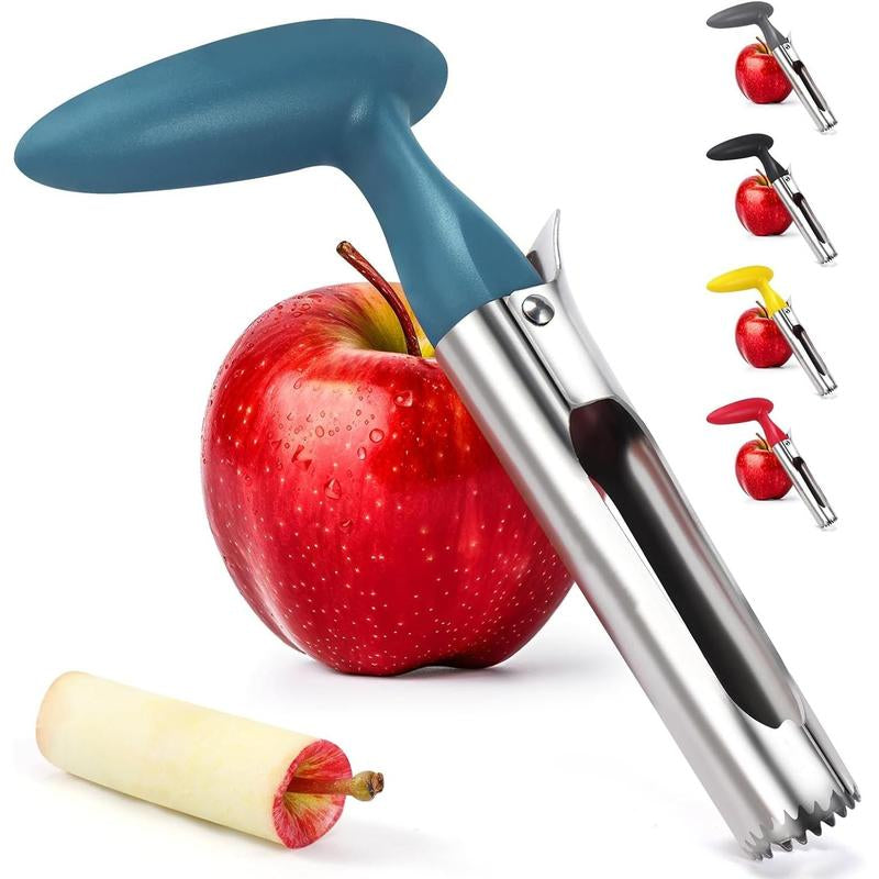 Apple Premium Core Tool - Easy to Use and Clean - Sturdy Stainless Steel Core Remover with Sharp Serrated Blades for Apple and Pear Fruit