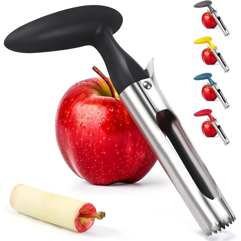 Apple Premium Core Tool - Easy to Use and Clean - Sturdy Stainless Steel Core Remover with Sharp Serrated Blades for Apple and Pear Fruit