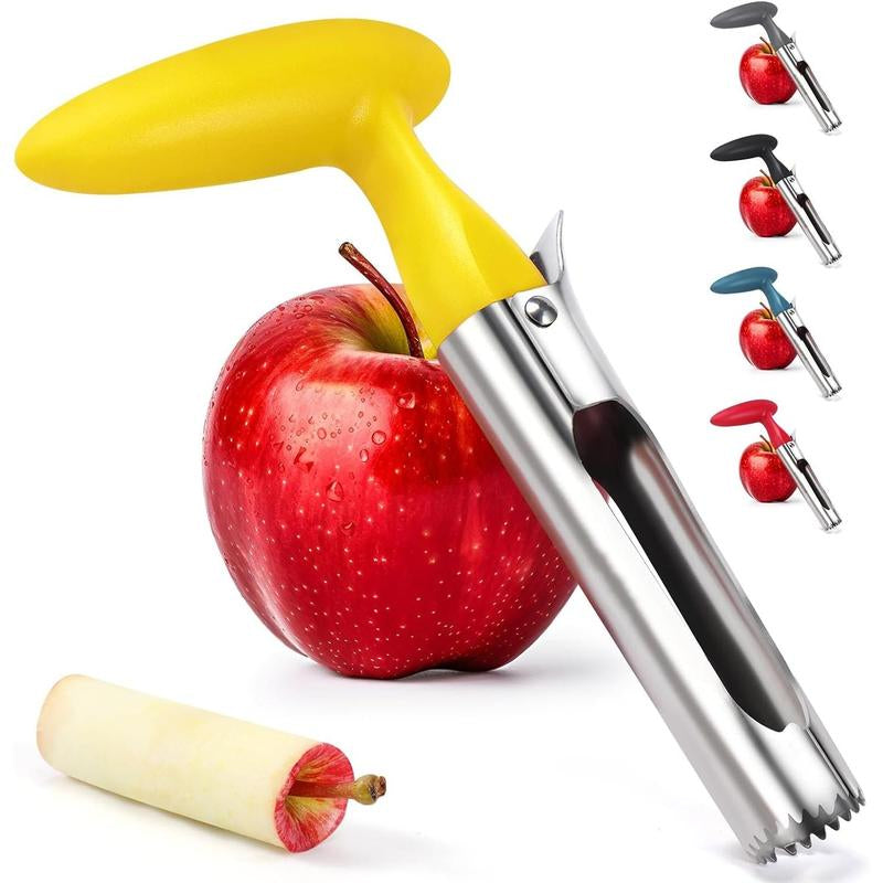 Apple Premium Core Tool - Easy to Use and Clean - Sturdy Stainless Steel Core Remover with Sharp Serrated Blades for Apple and Pear Fruit
